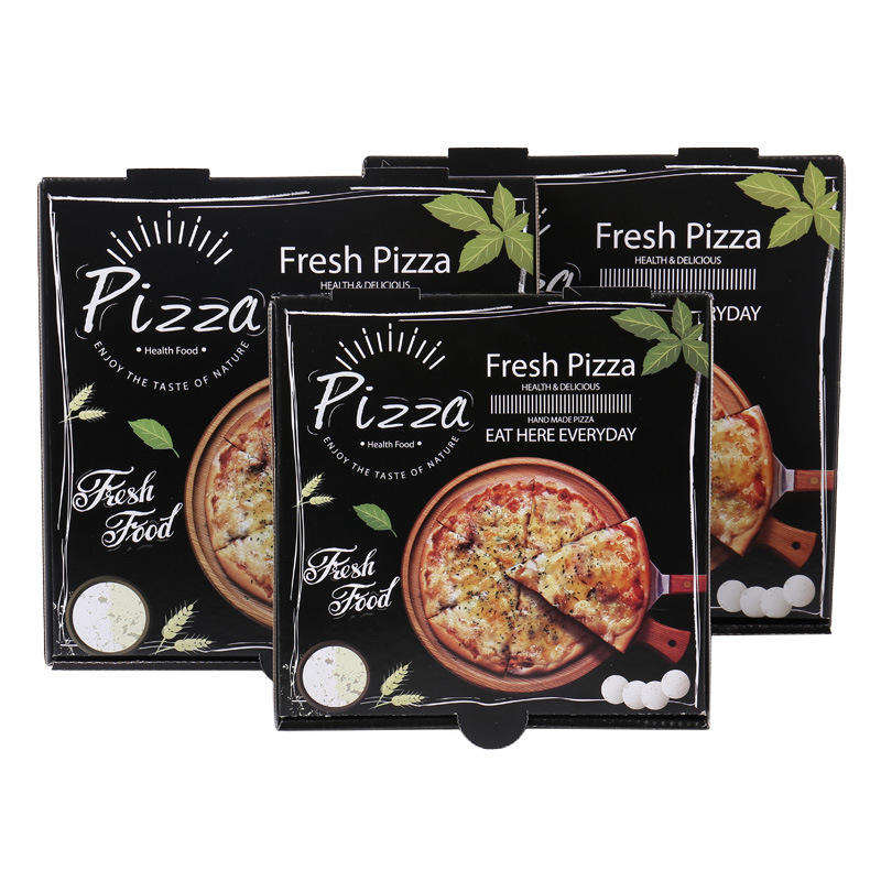 Vlnitá luxusná krabica na pizzu s logom potravinárskej kvality