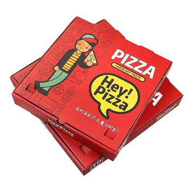 Prispôsobiteľné recyklovateľné farebné krabice na pizzu