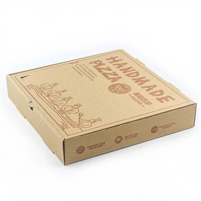 Vlnitá luxusná krabica na pizzu s logom potravinárskej kvality