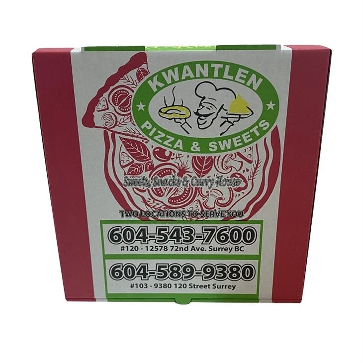 Personalized Luxury Corrugated Board Delivery Pizza Box